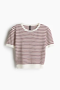 T-shirt en fin tricot
