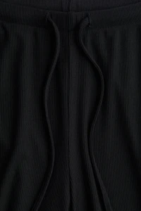 Wide-Leg Drawstring Pants