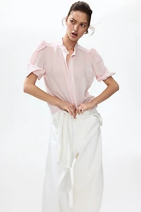 Blouse à manches bouffantes
