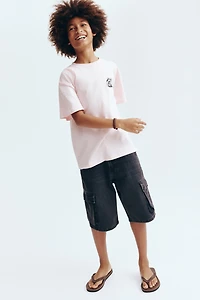 Denim Cargo Shorts