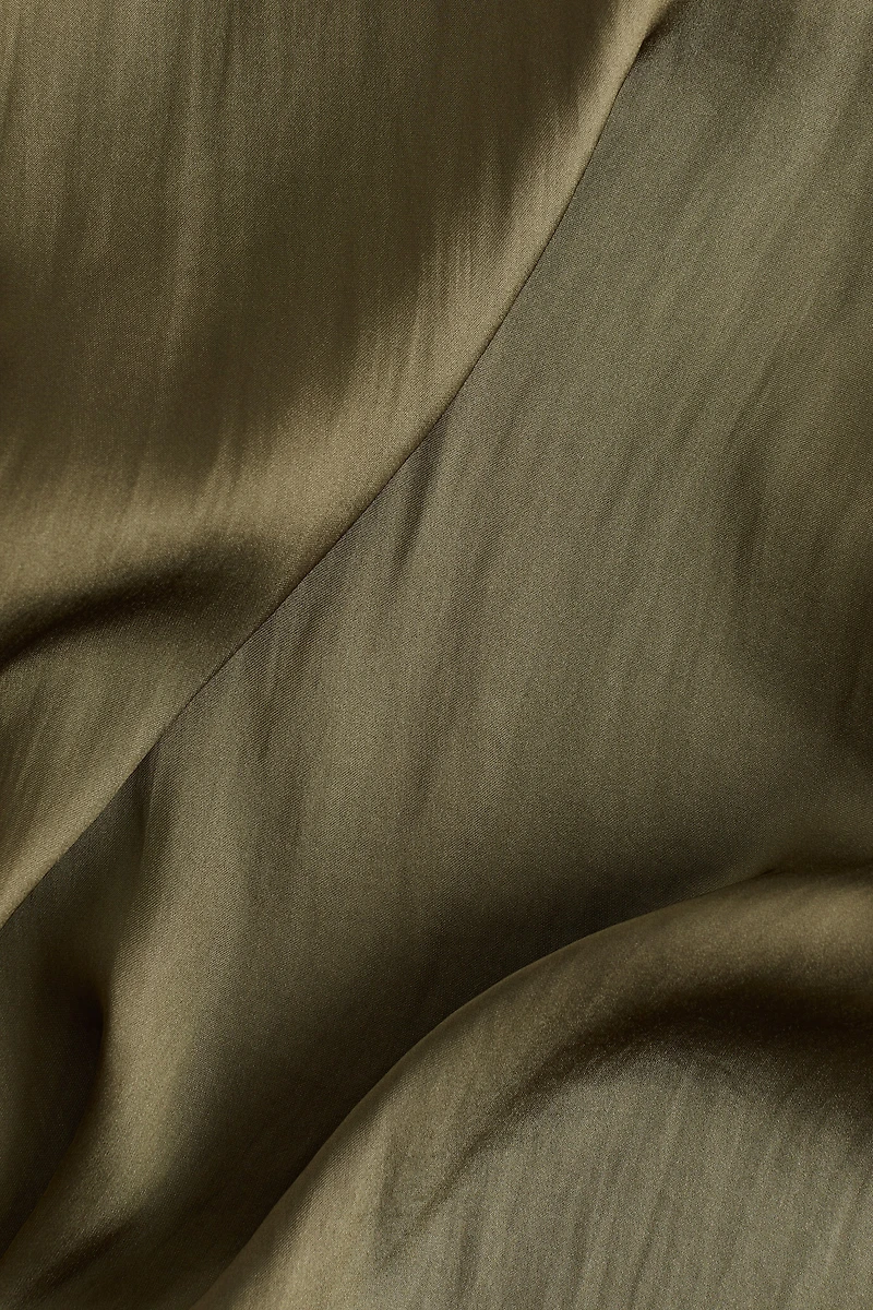 Satin Drawstring Pants