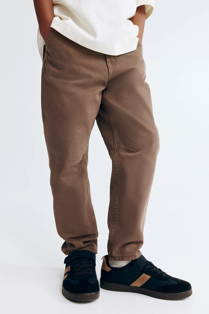 Washed Cotton Twill Pants