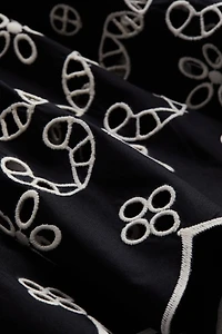 Tunic Dress with Eyelet Embroidery