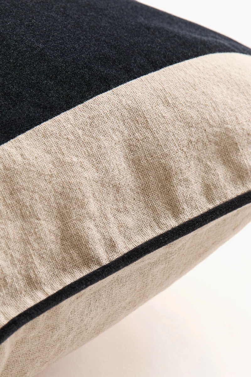 Linen-Blend Cushion Cover