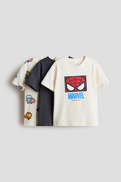3-pack Printed T-shirts