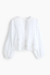 Pintucked blouse