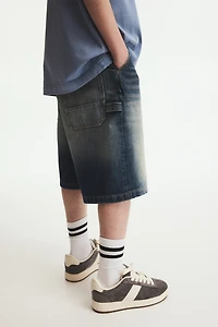 Short menuisier en denim