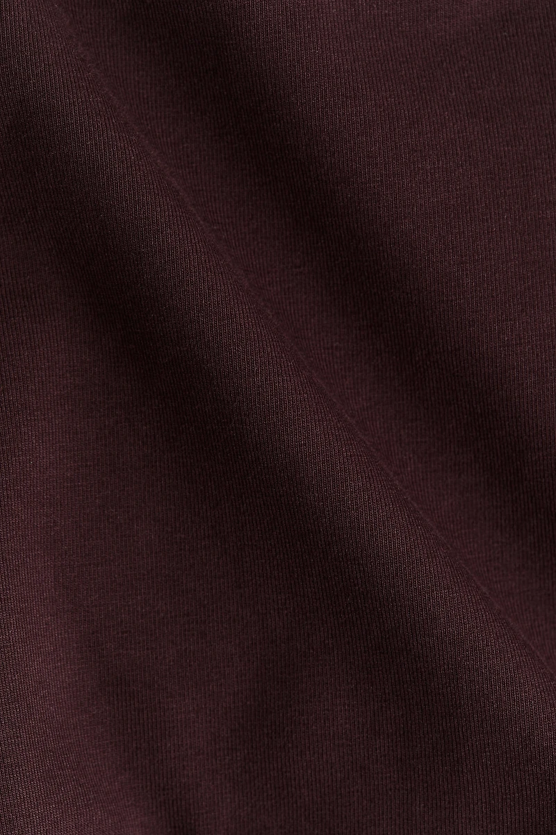 Foldover-Waist Cotton Pants