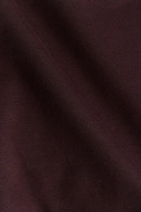 Foldover-Waist Cotton Pants