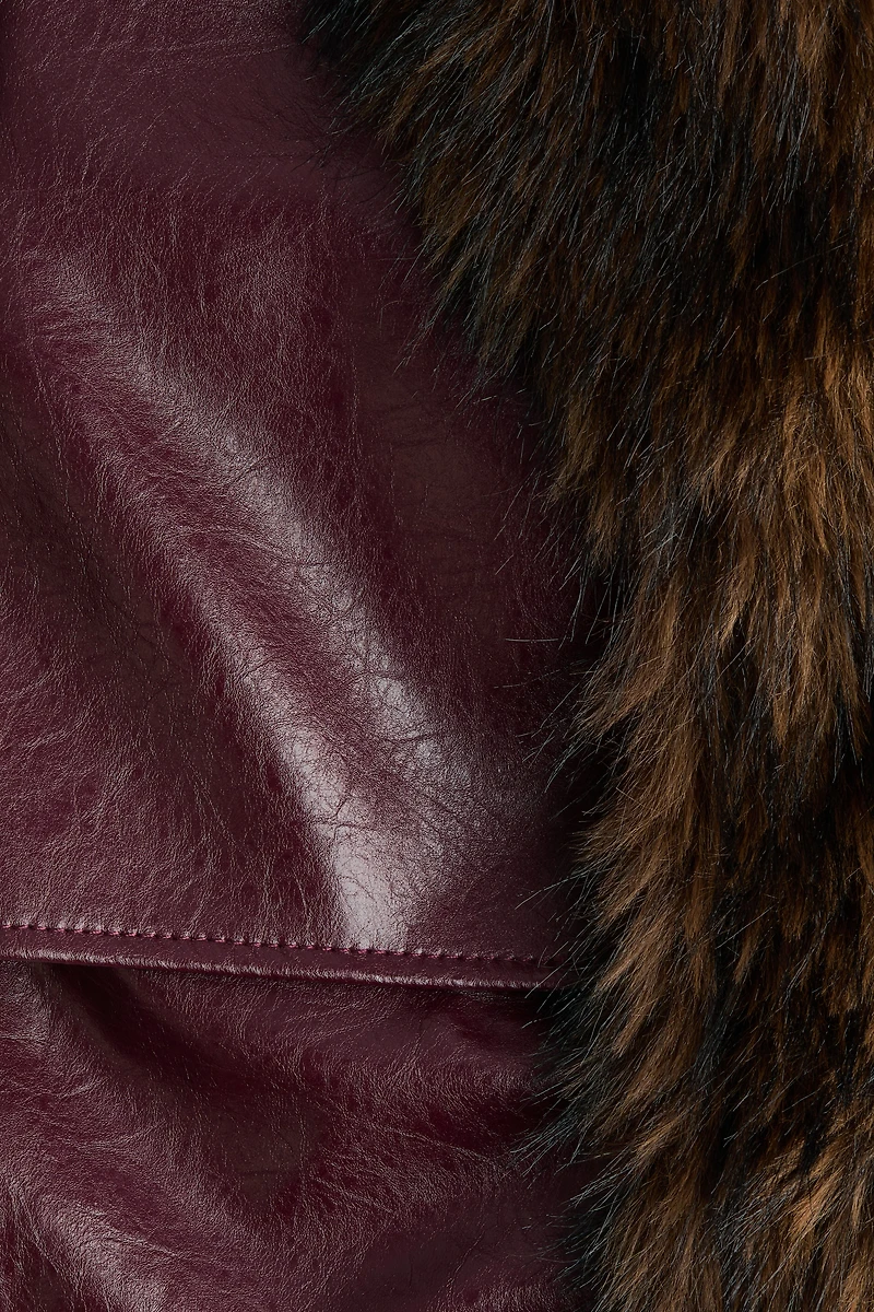 Cropped Coated Jacket