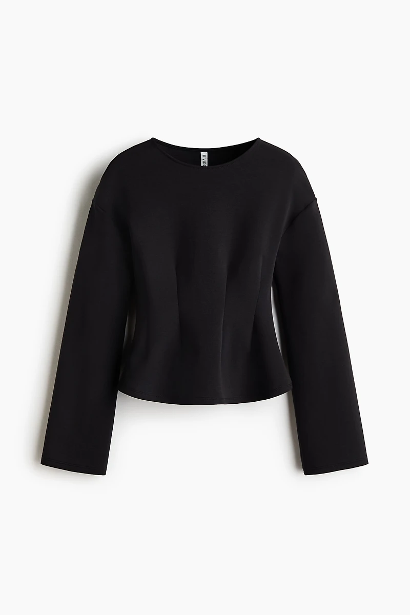 Fitted-Waist Interlock Top