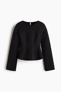 Fitted-Waist Interlock Top