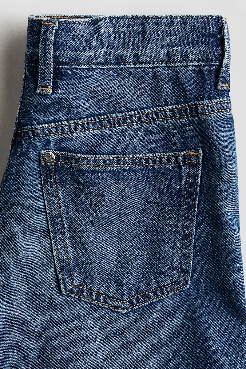 Loose-Fit Denim Shorts