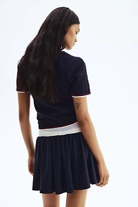 T-shirt en tricot torsadé