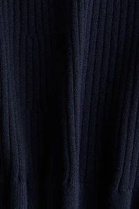 MAMA Flared Rib-Knit Pants