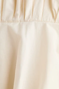 Asymmetric Bubble-Hem Strappy Top