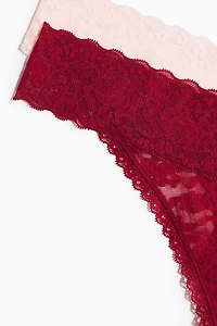 5-Pack Lace Thong Briefs