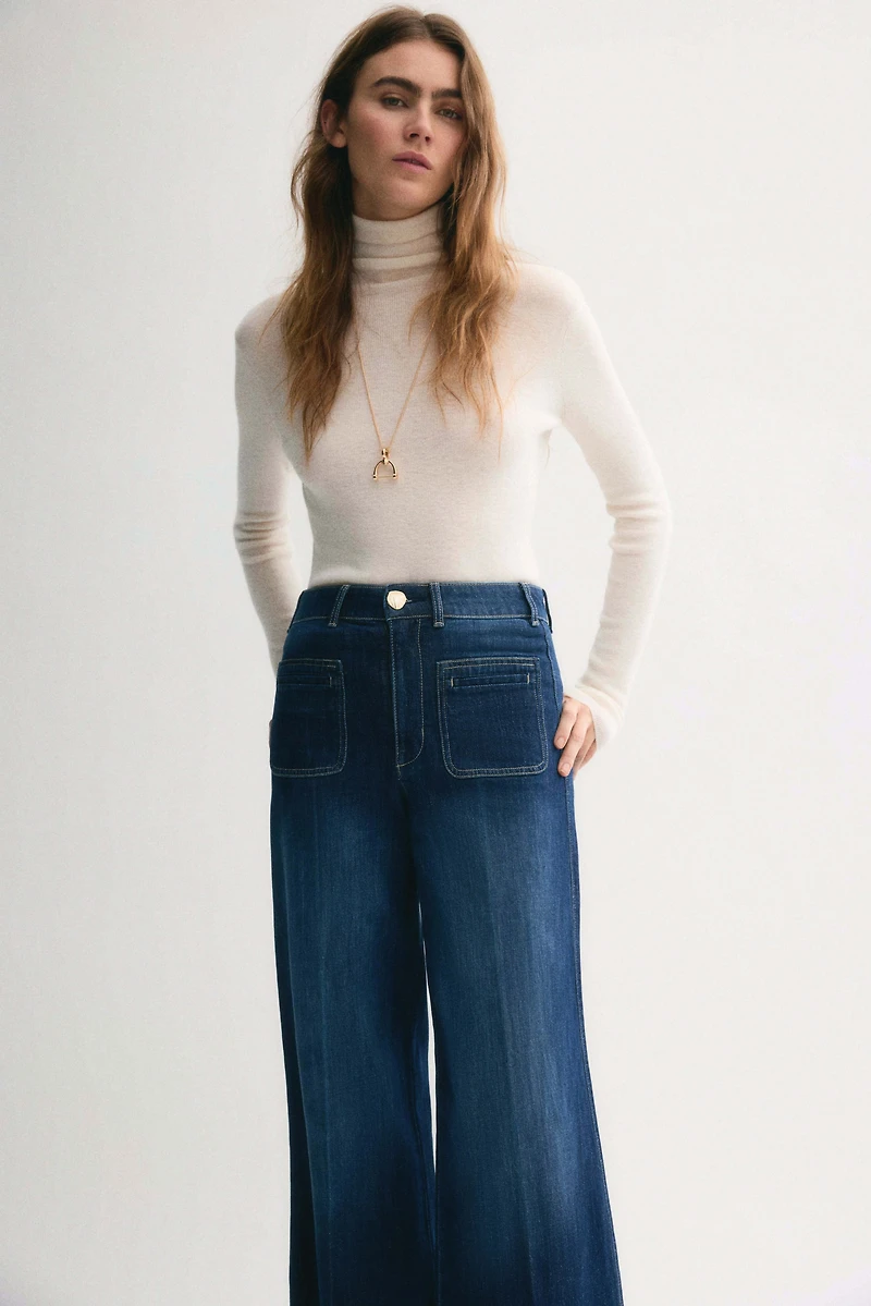 Wide High Jeans