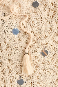 Embellished Crochet-Look Beach Dress