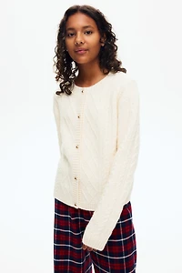 Cable-Knit Cardigan