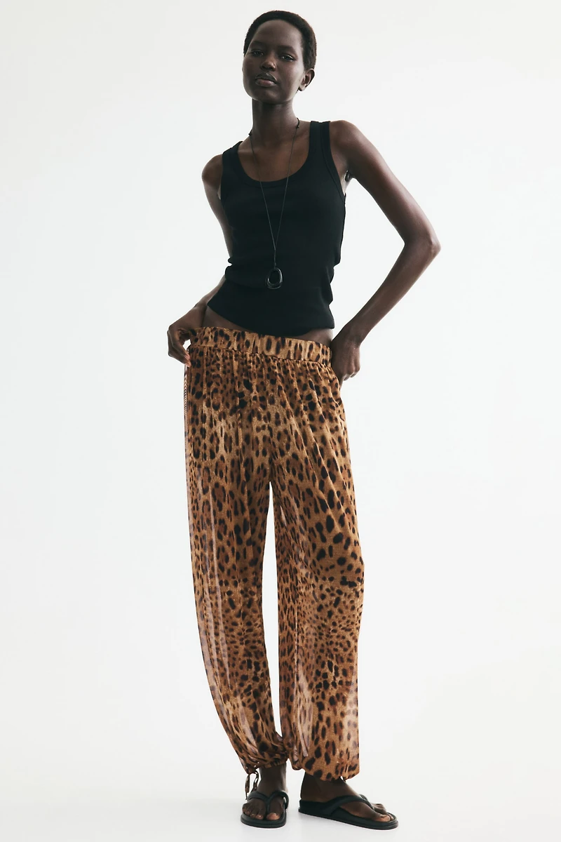 Pantalon ballon en filet