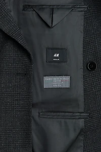 Veste croisée classique en laine mélangée