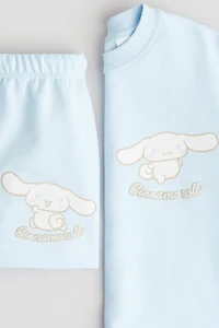 2-piece printed top and shorts set