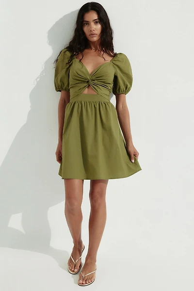 Twist-Detail Dress