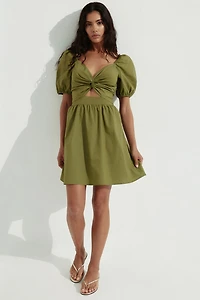 Twist-Detail Dress