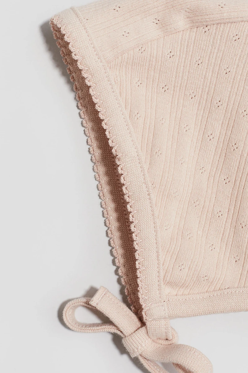 Pointelle Jersey Bonnet