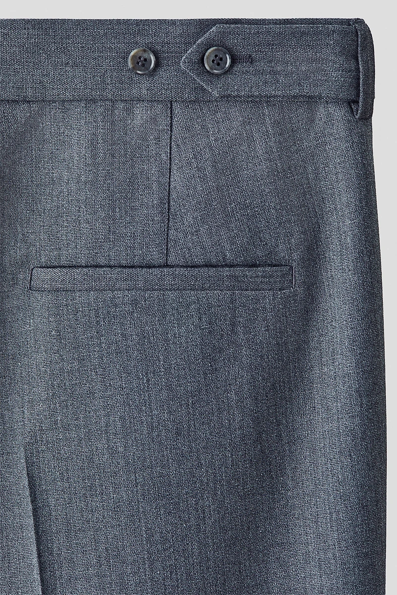 Wool-Blend Suit Pants