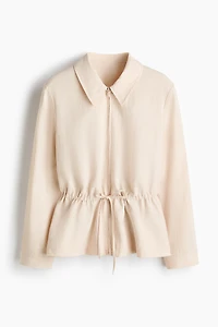 Peplum Shirt with Zipper