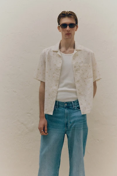 Regular-Fit Embroidered Resort Shirt