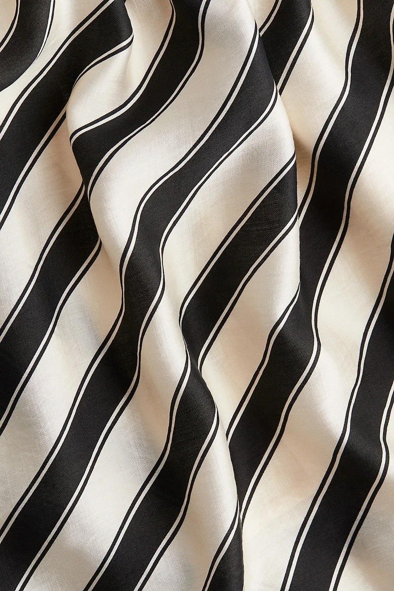Draped Lyocell-blend Skirt