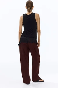 Pantalon sur mesure en lin
