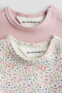 2-pack Ribbed Cotton Tops