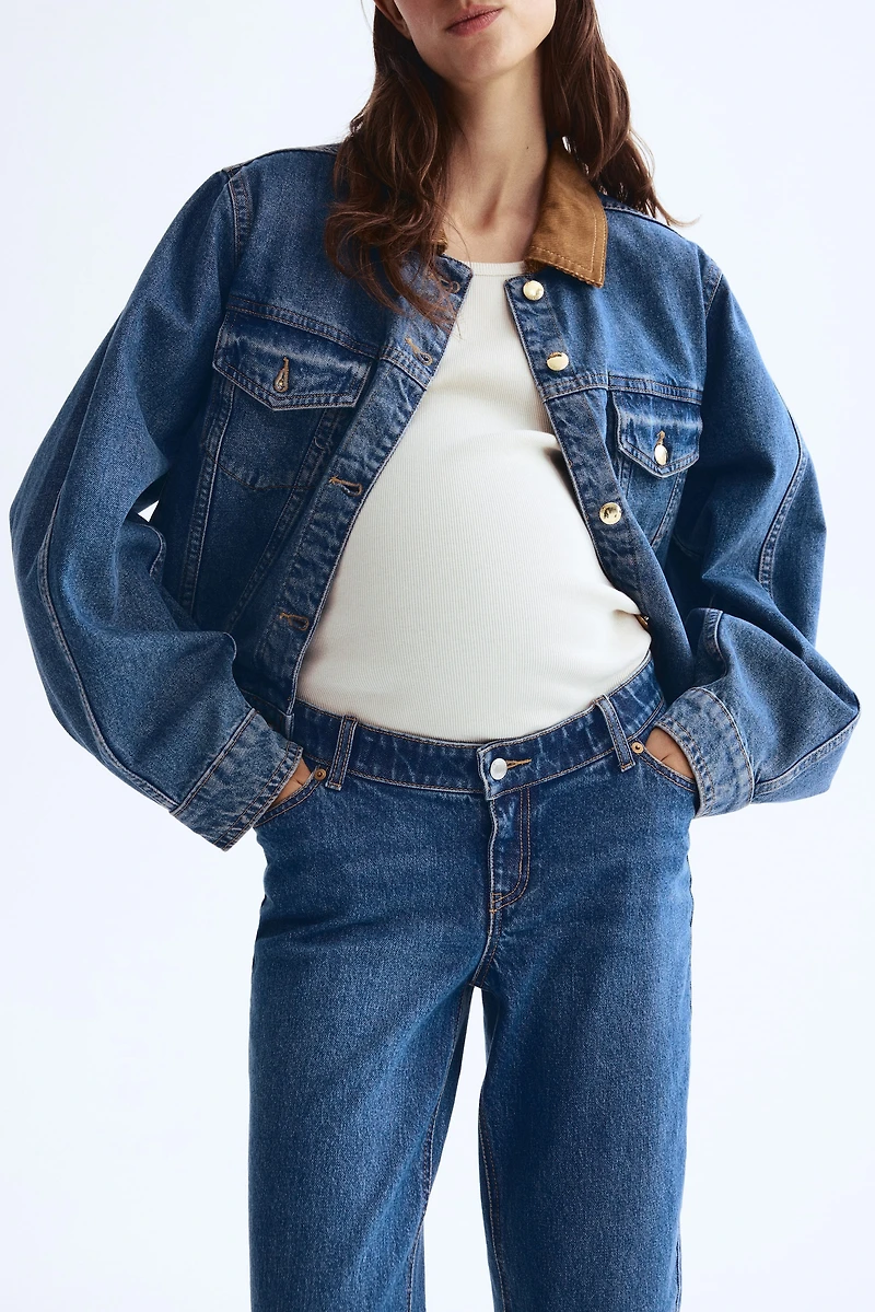 MAMA Jean Droit Taille Basse Before & After