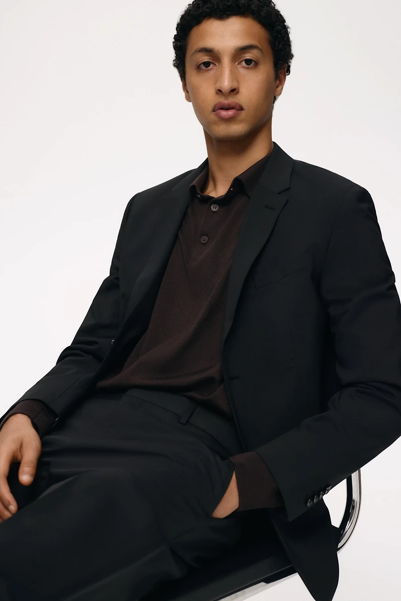 Slim Fit Wool-Blend Jacket