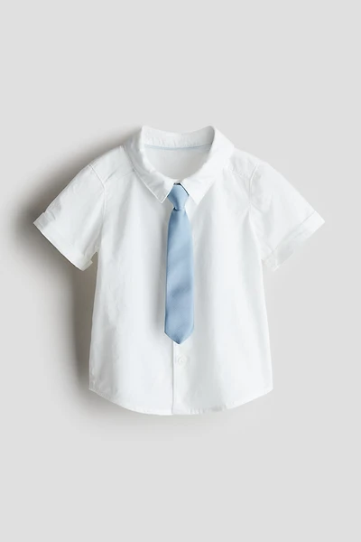Ensemble 2 pièces avec chemise et cravate