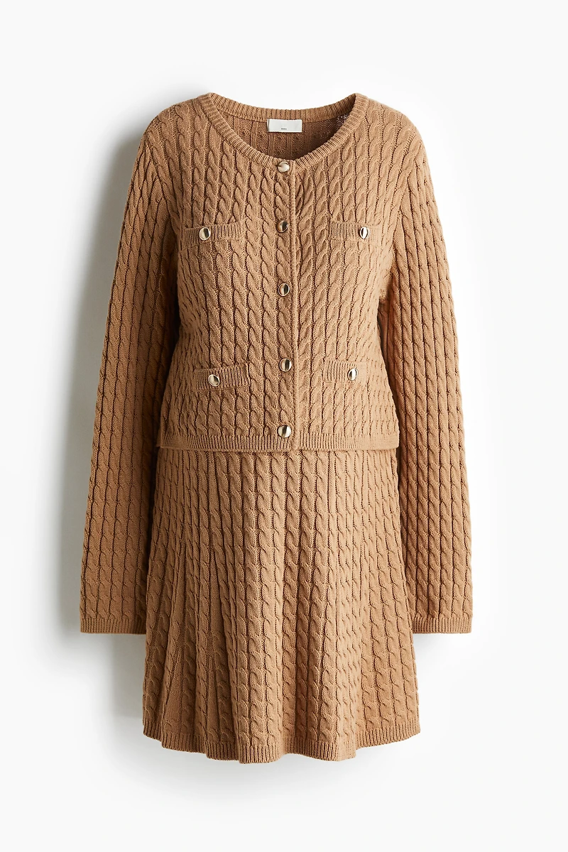 Ensemble MAMA 2 pièces en tricot torsadé