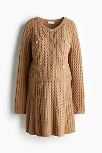 Ensemble MAMA 2 pièces en tricot torsadé