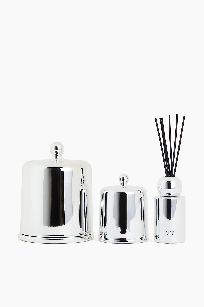 Scented Candle with Cloche Lid