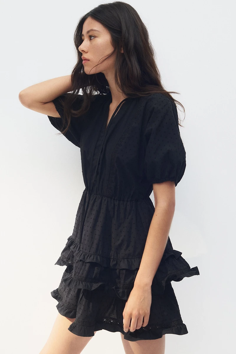 Cotton Plumeti Dress