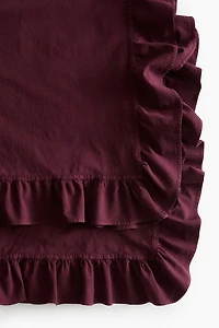 Ruffle-trimmed Tablecloth