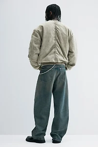 Blouson d'aviateur délavé