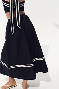 Loose-Fit Midi Skirt