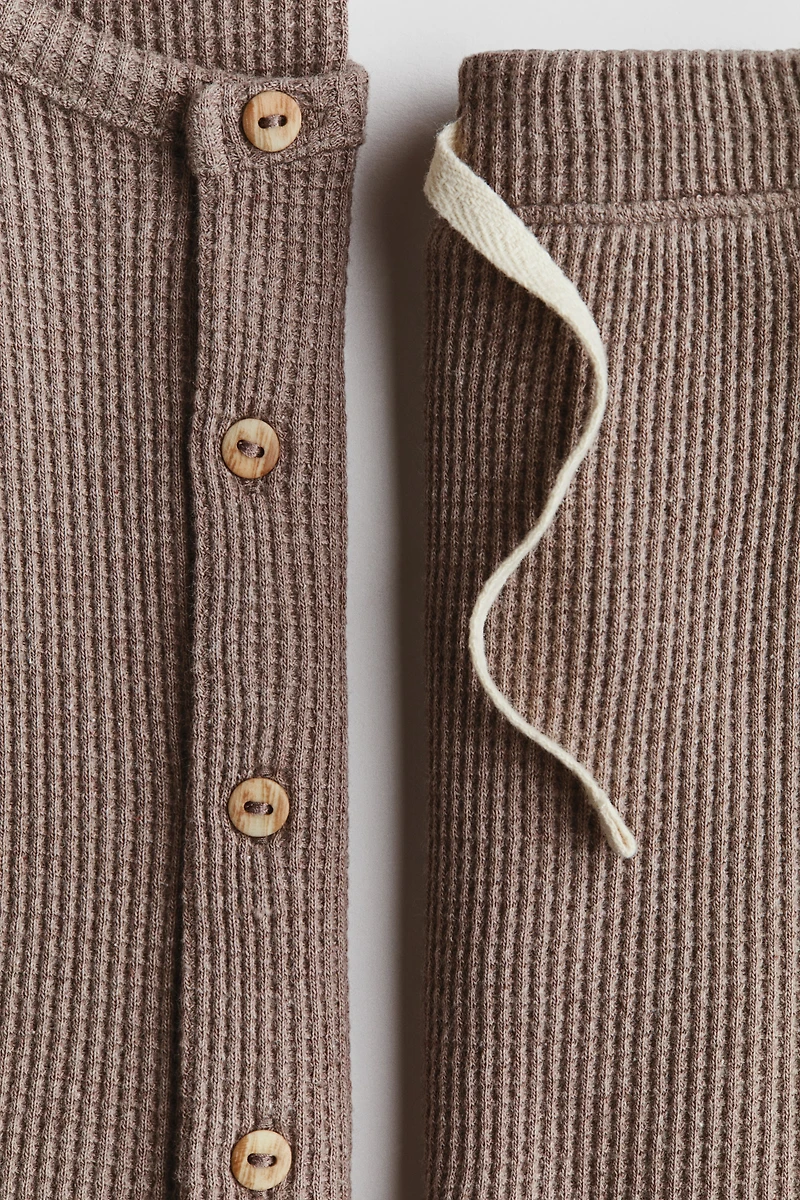 2-Piece Waffled Cotton Set