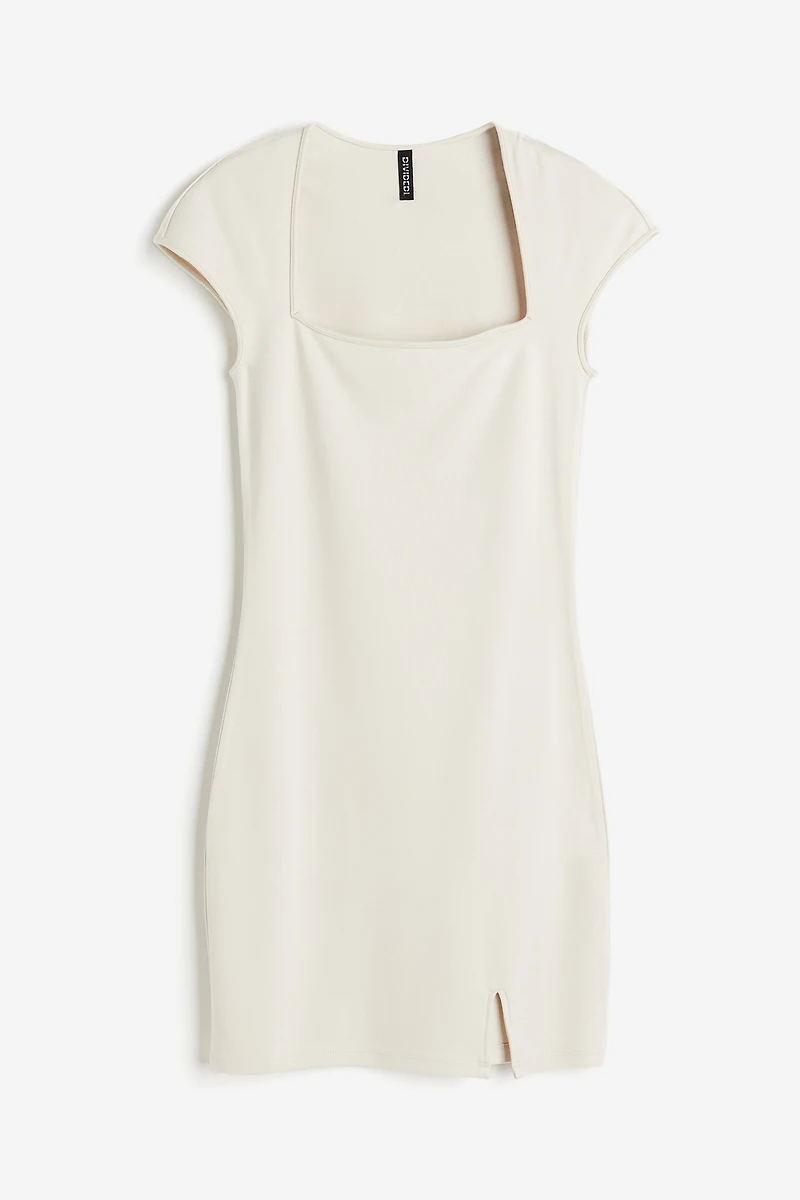Cap-sleeved Bodycon Dress