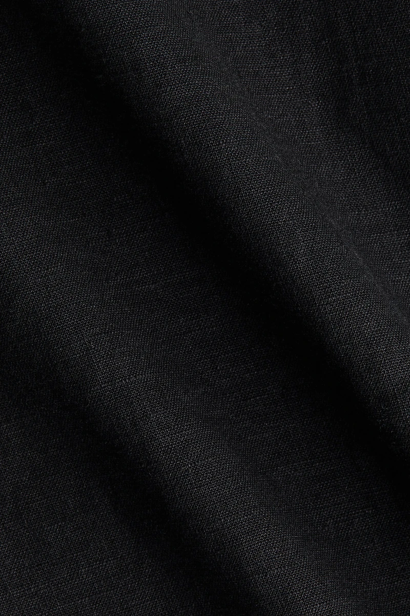 Oversized Linen-Blend Shirt