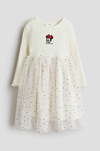 Robe en tulle avec motif